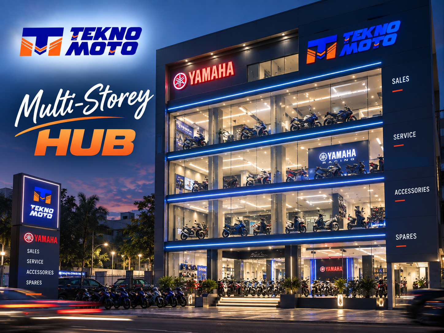 Showroom Exterior Night View
